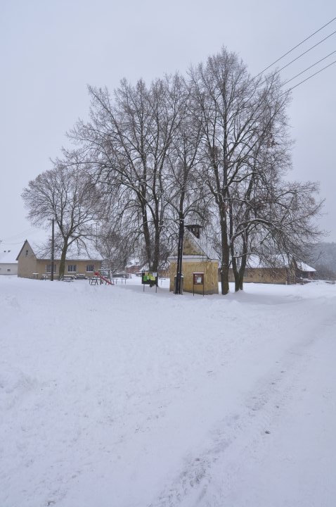 Mirošovice v zimě
