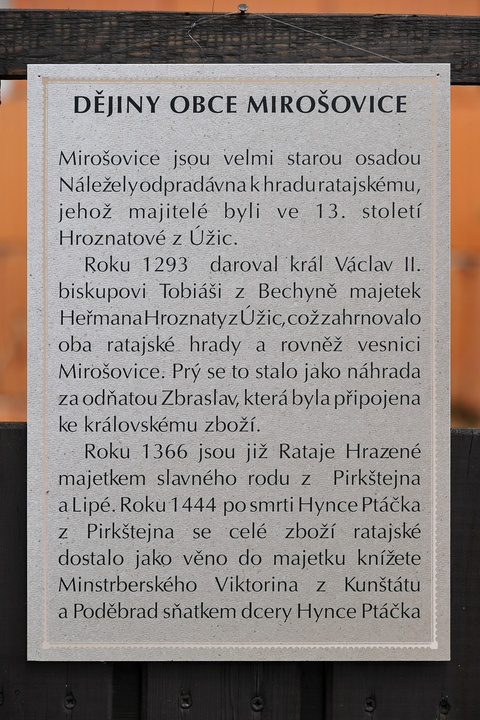 725 let od prvn&iacute; zm&iacute;nky o obci Miro&scaron;ovice